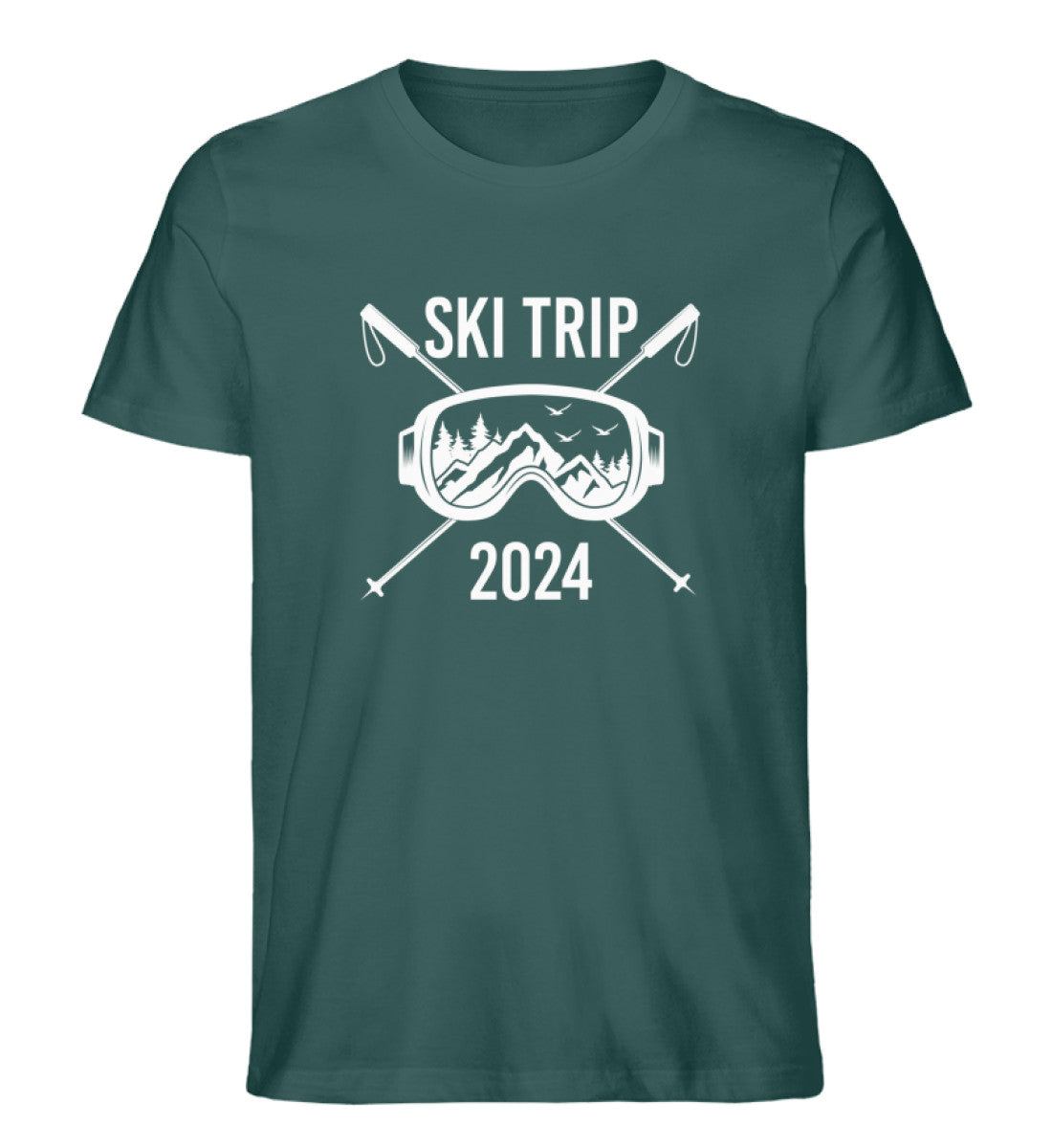 SKI TRIP 2024 Bio Herren TShirt mit lustigem Motiv perfekt für Ski