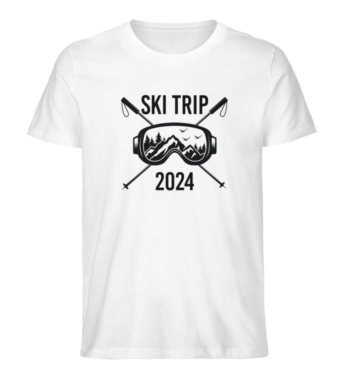 SKI TRIP 2025 Bio Herren TShirt mit lustigem Motiv perfekt für Ski