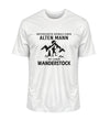 UNTERSCHÄTZE NIEMALS EINEN ALTEN MANN MIT EINEM WANDERSTOCK - Herren Premium Organic T-Shirt